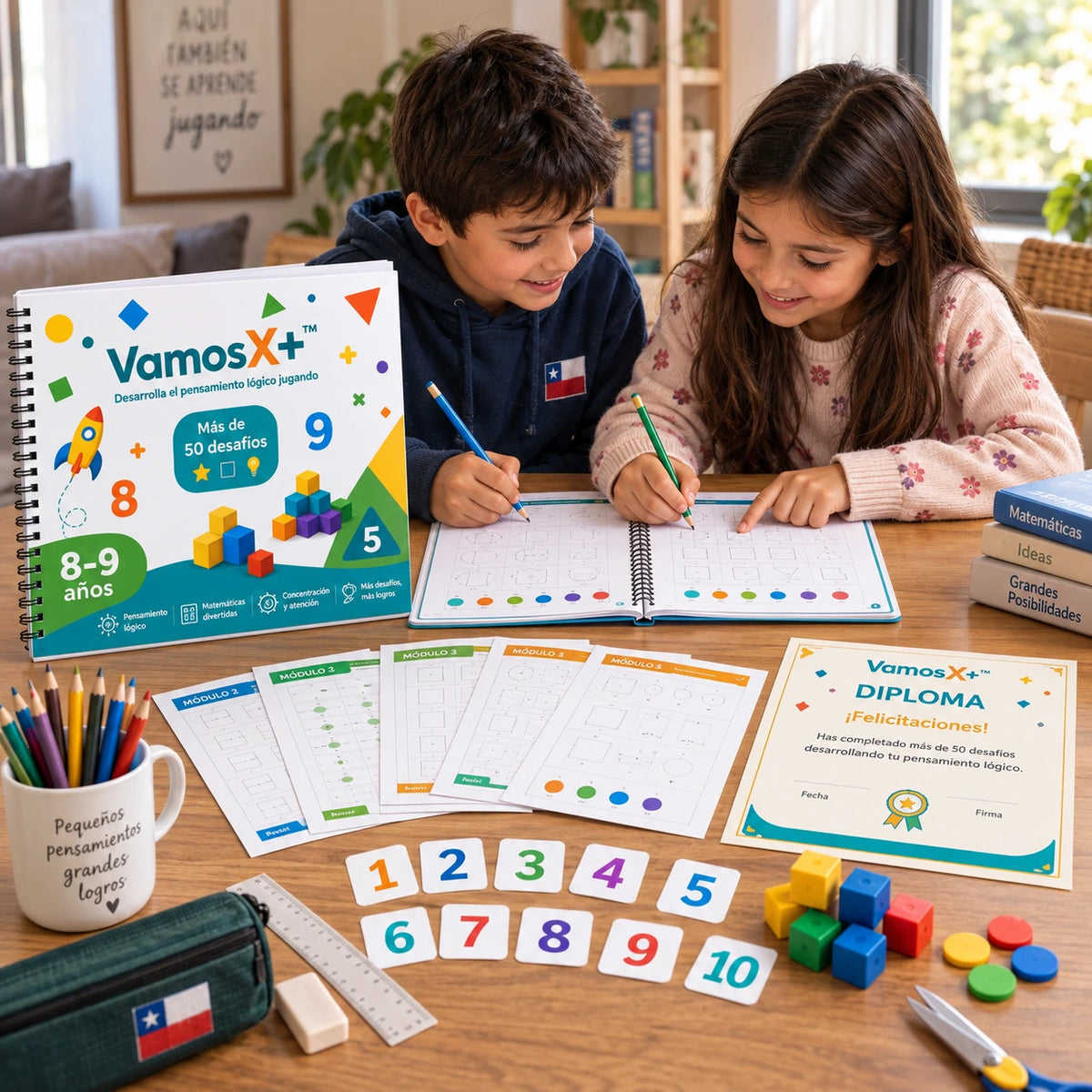 VamosX+™ | Método de Pensamiento Lógico para Niños de 8 a 9 Años